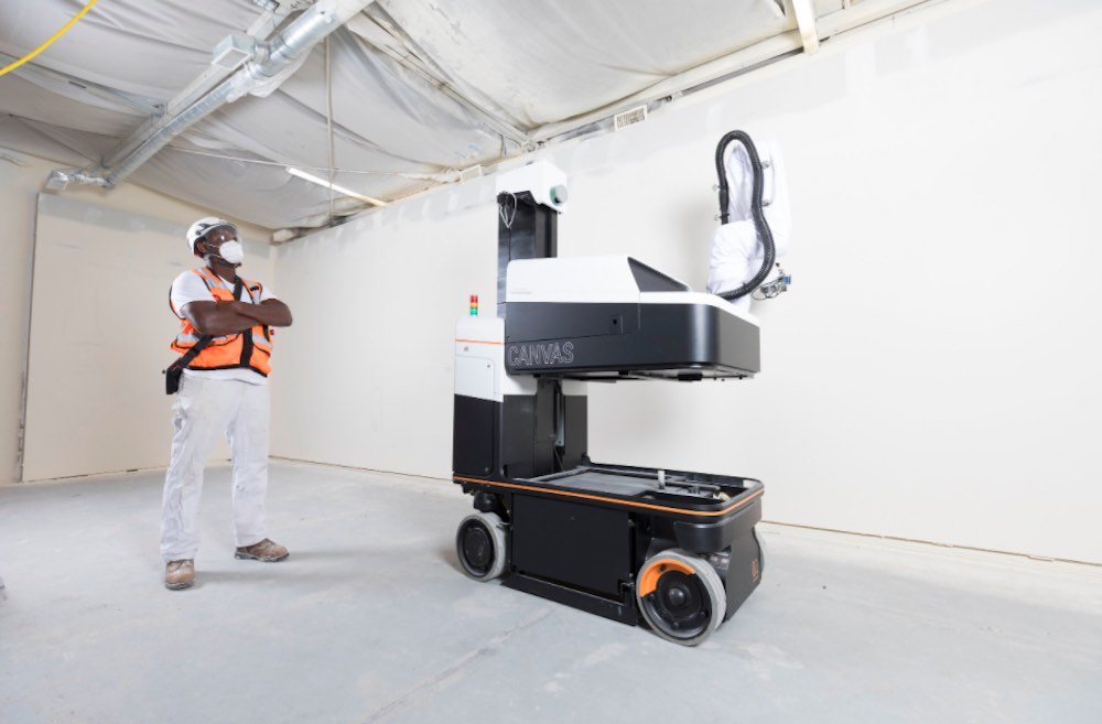 Canvas drywall finishing robot (Canvas Finishing System)