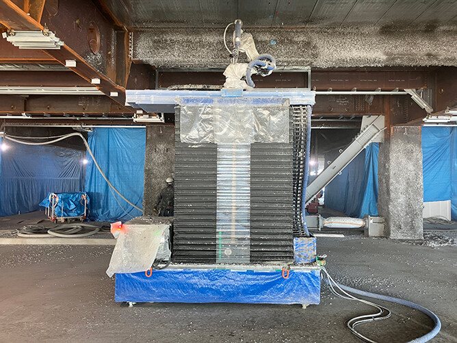 Fireproof coating spray robot (second generation)