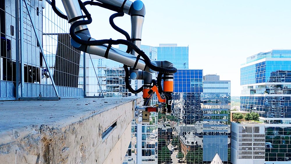 Facade bracket installation robot