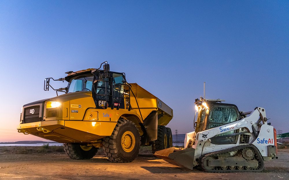 Autonomous Caterpillar 725 articulated dump truck retrofit